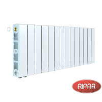 Биметаллический радиатор RIFAR SUPReMO 350-14 секций нижнее правое подключение