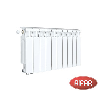 Биметаллический радиатор RIFAR MONOLIT 350-10 секций нижнее правое подключение
