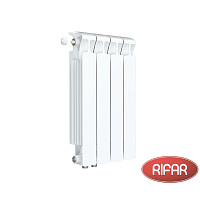 Биметаллический радиатор RIFAR MONOLIT 500-4 секции нижнее левое подключение