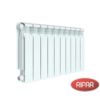 Алюминиевый радиатор RIFAR ALUM 350-10 секций боковое подключение