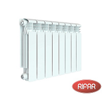 Алюминиевый радиатор RIFAR ALUM 350-8 секций боковое подключение