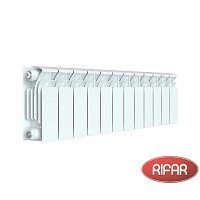 Биметаллический радиатор RIFAR BASE 200-12 секций боковое подключение