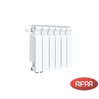 Биметаллический радиатор RIFAR MONOLIT 350-6 секций нижнее правое подключение