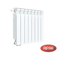Биметаллический радиатор RIFAR MONOLIT 500-8 секций нижнее левое подключение