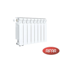 Биметаллический радиатор RIFAR MONOLIT 350-8 секций нижнее правое подключение