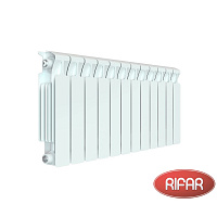 Биметаллический радиатор RIFAR MONOLIT 350-12 секций боковое подключение