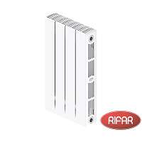 Биметаллический радиатор RIFAR SUPReMO 500-4 секции боковое подключение