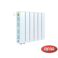 Биметаллический радиатор RIFAR SUPReMO 350-6 секций нижнее правое подключение