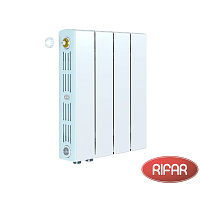 Биметаллический радиатор RIFAR SUPReMO 350-4 секции нижнее правое подключение