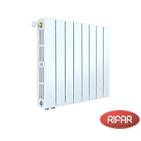 Биметаллический радиатор RIFAR SUPReMO 500-8 секций нижнее правое подключение