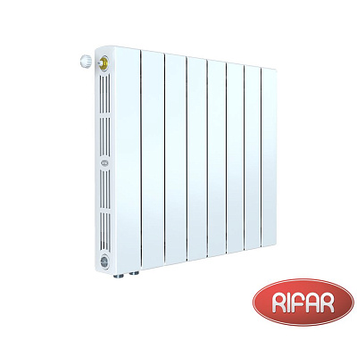 Биметаллический радиатор RIFAR SUPReMO 500-9 секций нижнее левое подключение