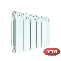 Биметаллический радиатор RIFAR MONOLIT 500-12 секций боковое подключение