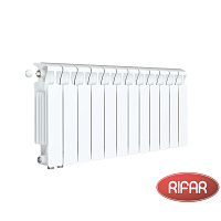Биметаллический радиатор RIFAR MONOLIT 350-12 секций нижнее правое подключение