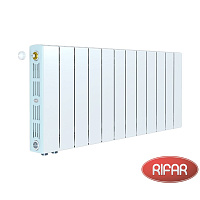 Биметаллический радиатор RIFAR SUPReMO 350-12 секций нижнее правое подключение