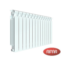 Биметаллический радиатор RIFAR MONOLIT 500-14 секций боковое подключение