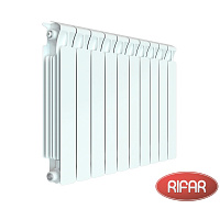 Биметаллический радиатор RIFAR MONOLIT 500-10 секций боковое подключение