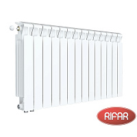 Биметаллический радиатор RIFAR MONOLIT 500-14 секций нижнее левое подключение